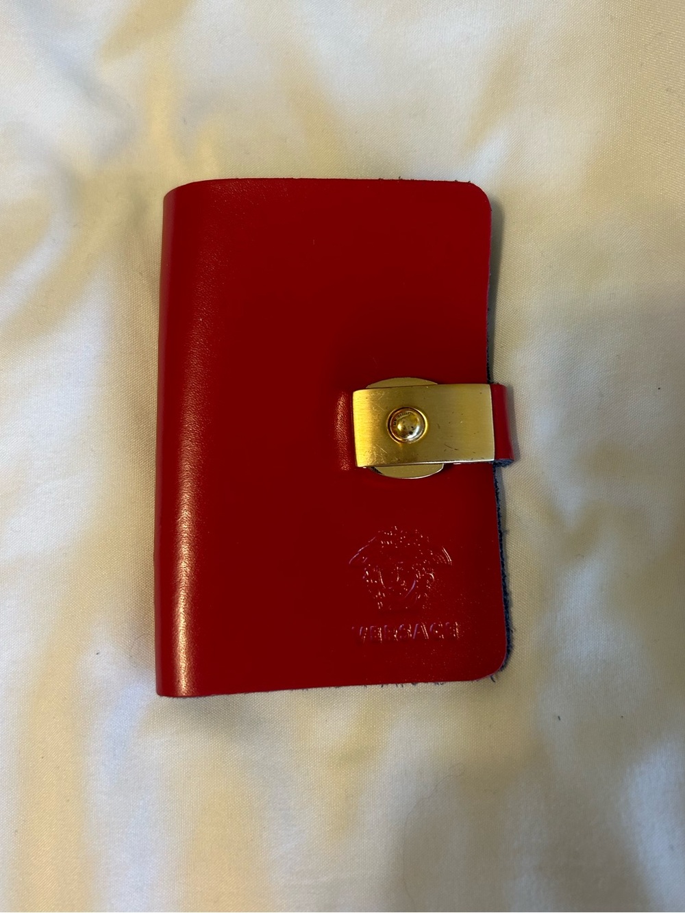 Versace Red Leather key holder